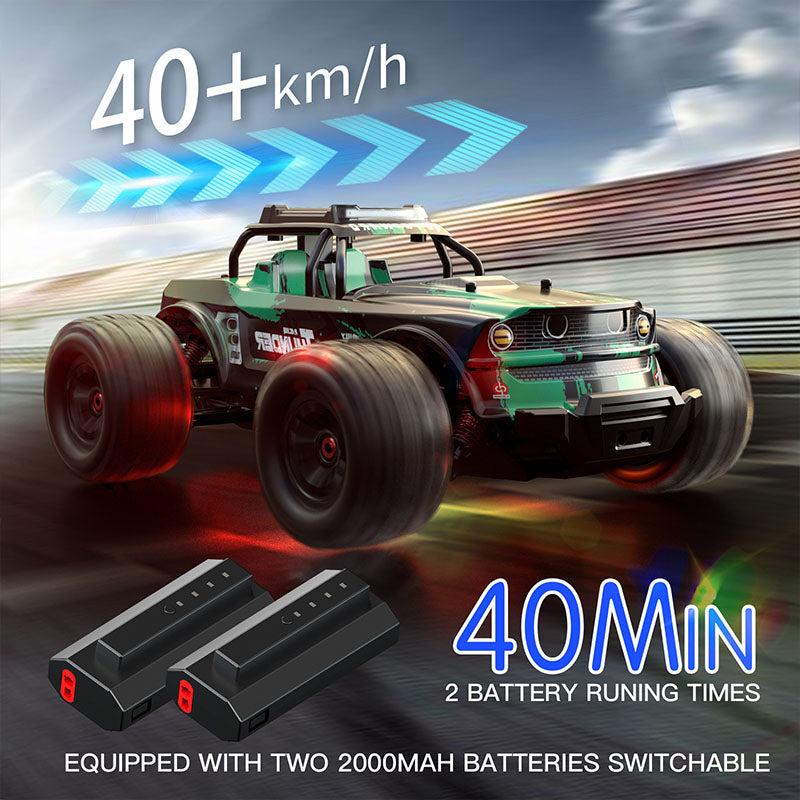 Xtreme All-Terrain RC Truck - 1:14 Scale 4WD Electric Remote Control Car with 40+ MPH Top Speed - Ultimate Christmas Gift for Boys, Teens & Adult Hobbyists 1213