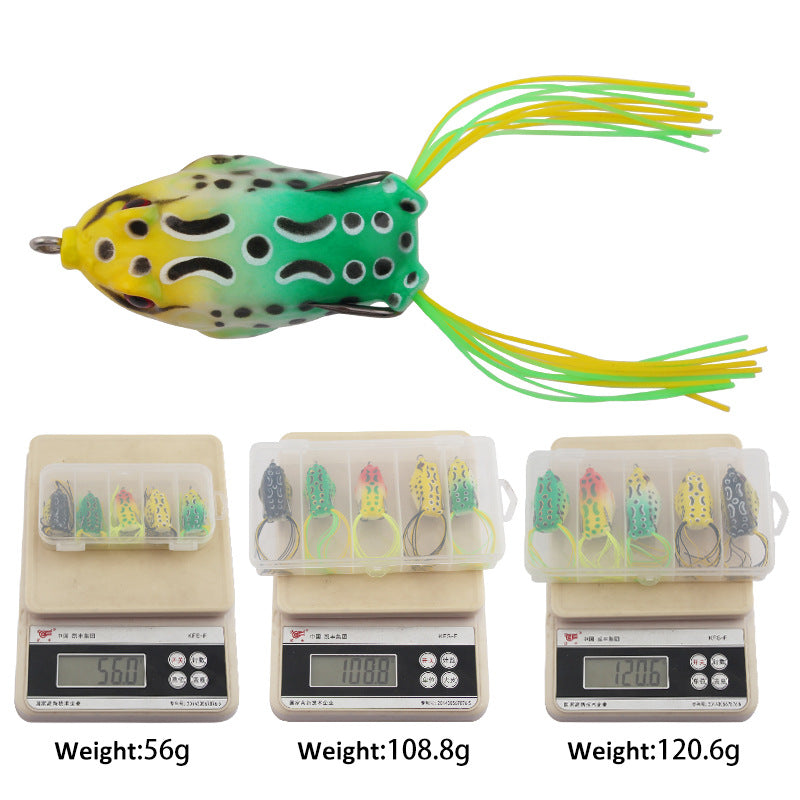 XY-552 Frog Lures – Topwater Frog Bait for Weeds and Lily Pads – Bulk