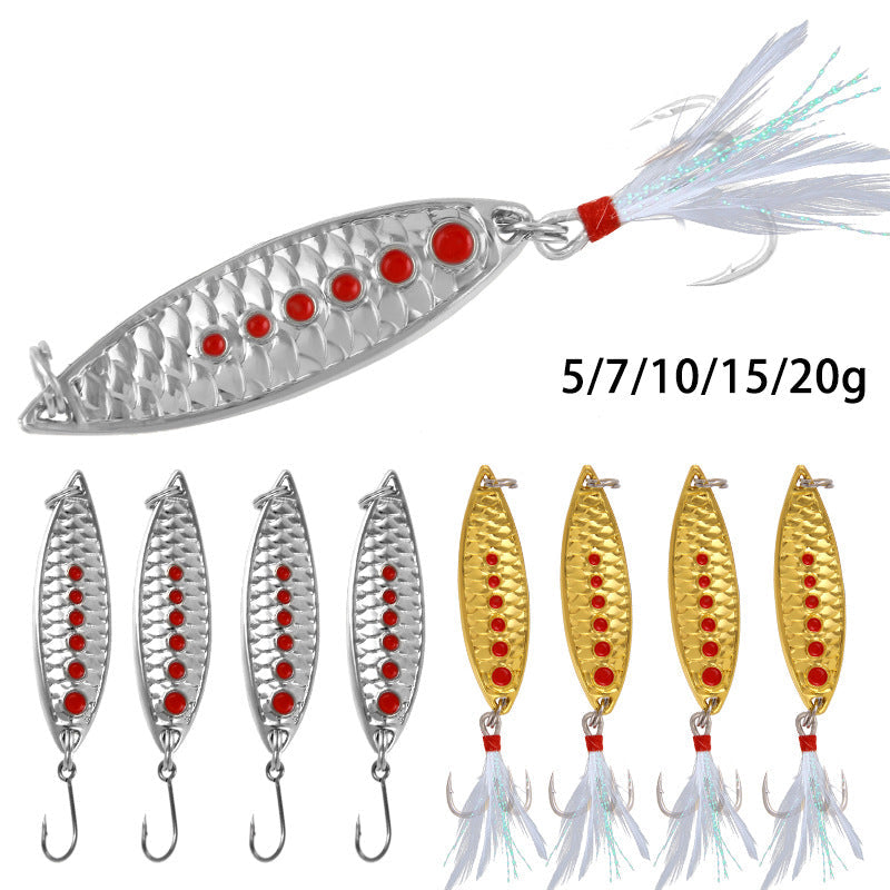 XY-287 Spinner and Spoon Lures – Flashy Metal Lures for Predator Fish – Wholesale
