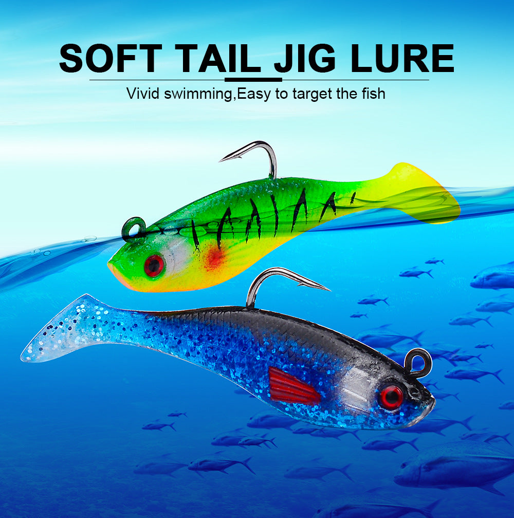 DW-6088 Jig Head Lures – Lead Head Jig with Soft Body – Bulk Order