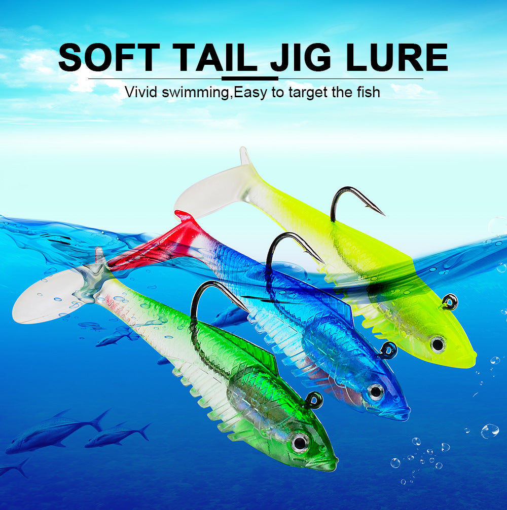 DW-6086 Jig Head Lures – Lead Head Jig with Soft Body – Bulk Order