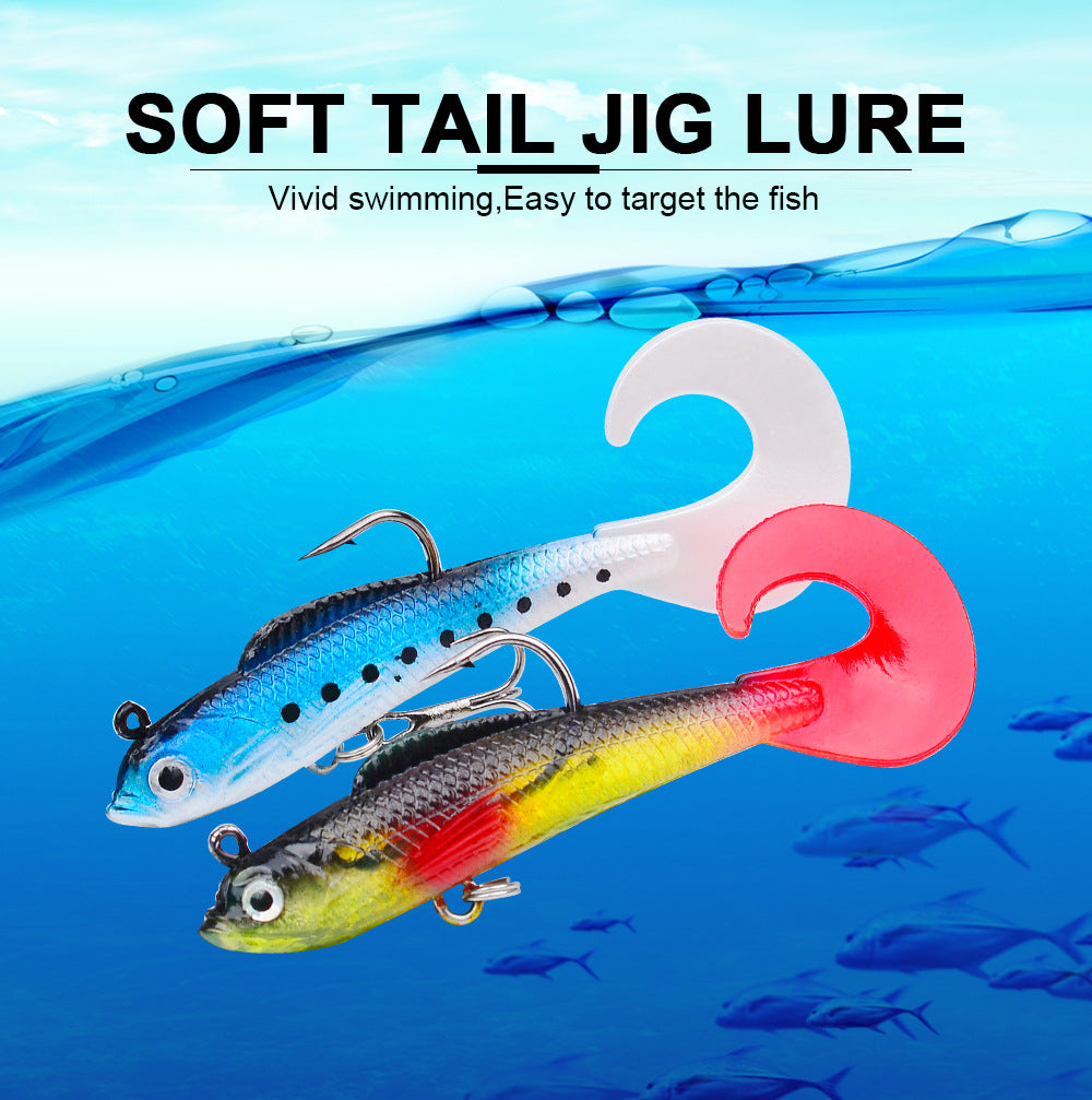 DW-6089 Jig Head Lures – Lead Head Jig with Soft Body – Bulk Order