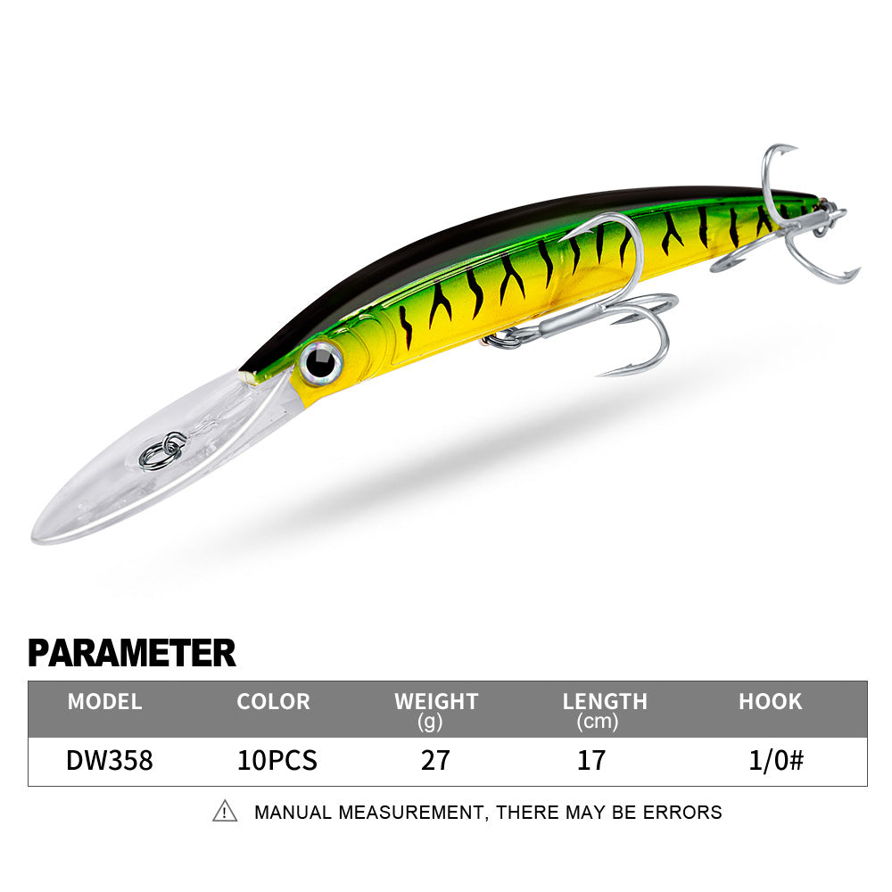 DW358 Minnow Lures – Swimming Bait for Freshwater and Saltwater – Bulk