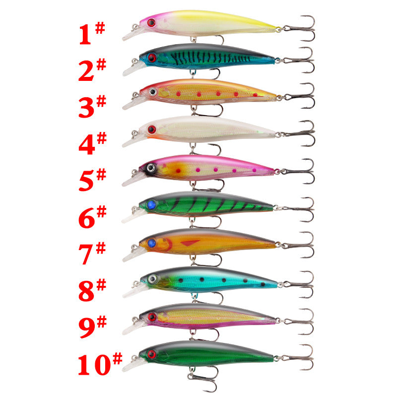 XY-257 Minnow Lures – Swimming Bait for Freshwater and Saltwater – Bulk