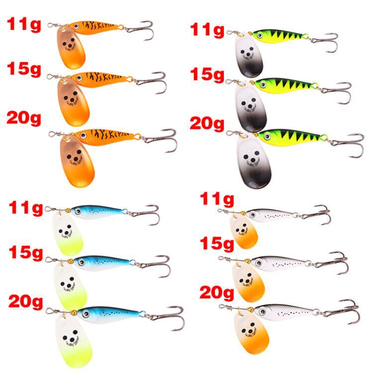 XY-194 Spinner and Spoon Lures – Flashy Metal Lures for Predator Fish – Wholesale