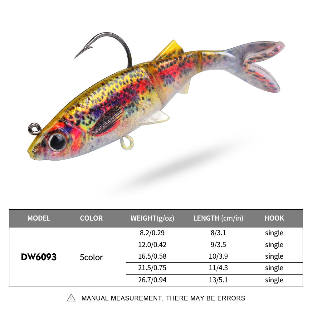 DW-6093 Jig Head Lures – Lead Head Jig with Soft Body – Bulk Order