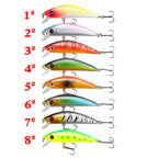 XY-52 Minnow Lures – Swimming Bait for Freshwater and Saltwater – Bulk