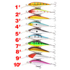 XY-73 Minnow Lures – Swimming Bait for Freshwater and Saltwater – Bulk