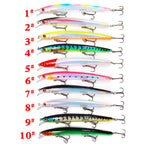 XY-545 Minnow Lures – Swimming Bait for Freshwater and Saltwater – Bulk