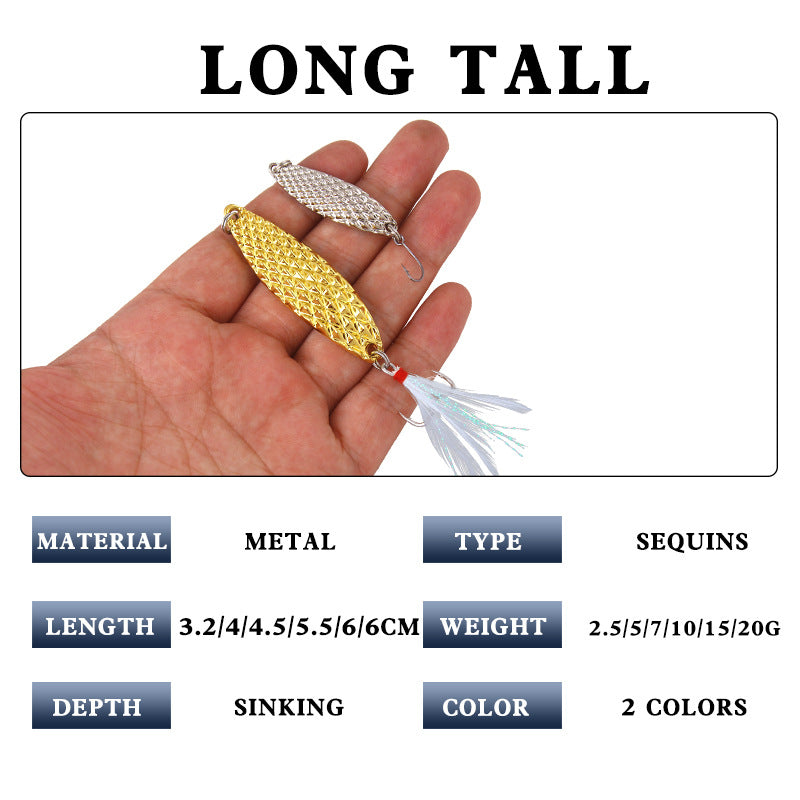 XY-183 Spinner and Spoon Lures – Flashy Metal Lures for Predator Fish – Wholesale