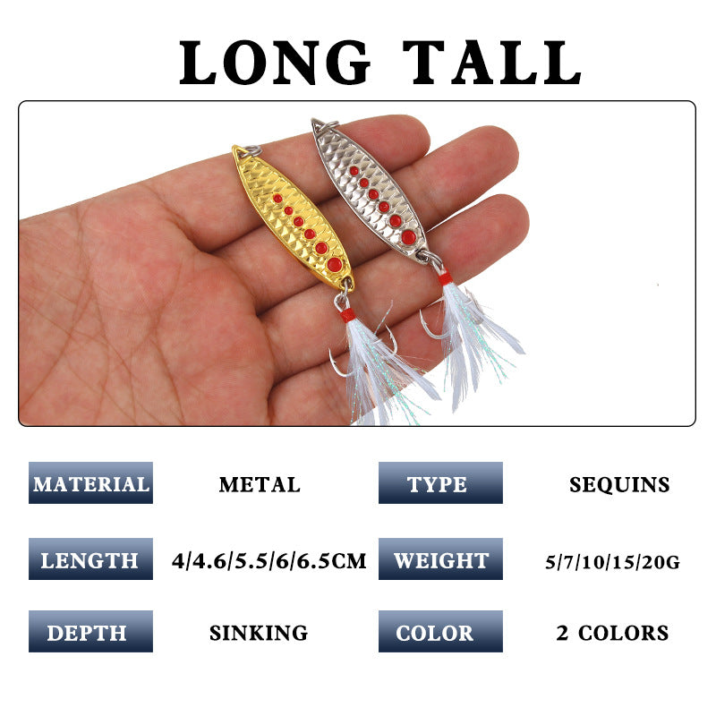 XY-287 Spinner and Spoon Lures – Flashy Metal Lures for Predator Fish – Wholesale