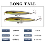 XY-252 Pencil Lures – Topwater Stick Bait for Surface Fishing – Wholesale