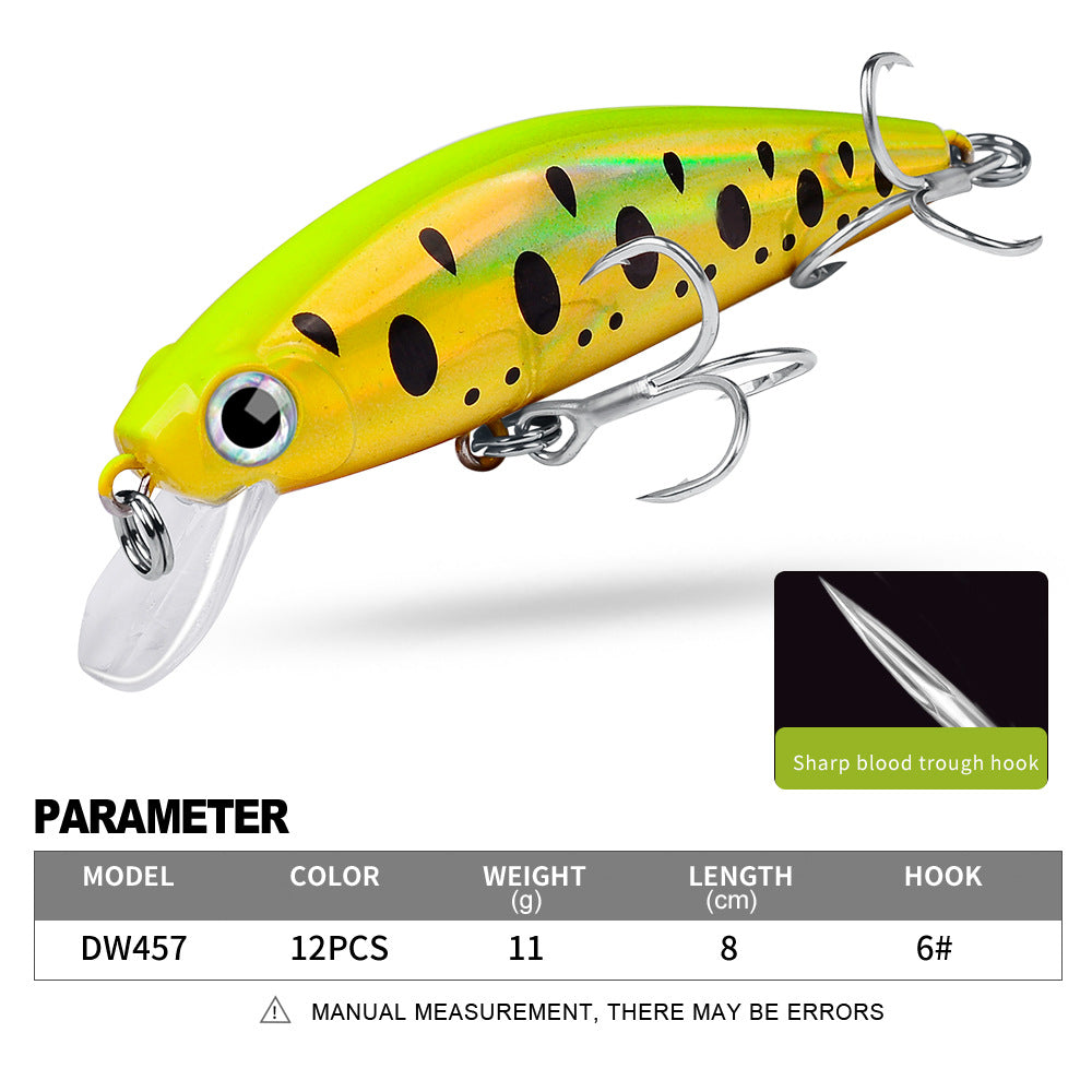 DW457 Minnow Lures – Swimming Bait for Freshwater and Saltwater – Bulk