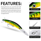 DW358 Minnow Lures – Swimming Bait for Freshwater and Saltwater – Bulk