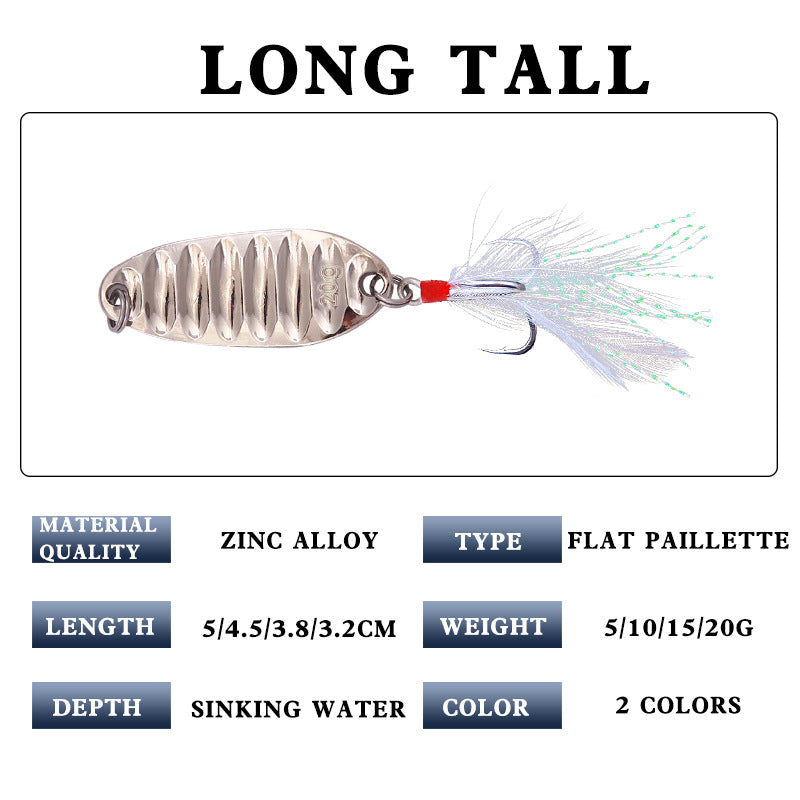 XY-553 Spinner and Spoon Lures – Flashy Metal Lures for Predator Fish – Wholesale