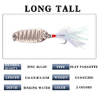 XY-553 Spinner and Spoon Lures – Flashy Metal Lures for Predator Fish – Wholesale