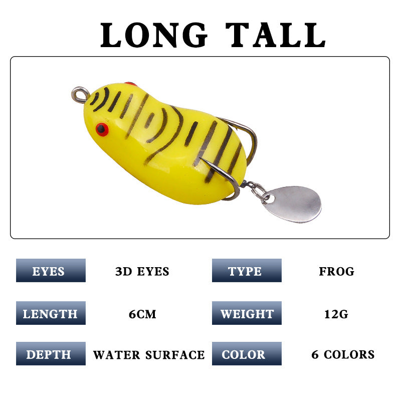 XY-11 Frog Lures – Topwater Frog Bait for Weeds and Lily Pads – Bulk