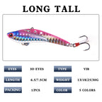 XY-517 VIB Lures – Vibration Metal Bait for Deep Water Fishing – Bulk