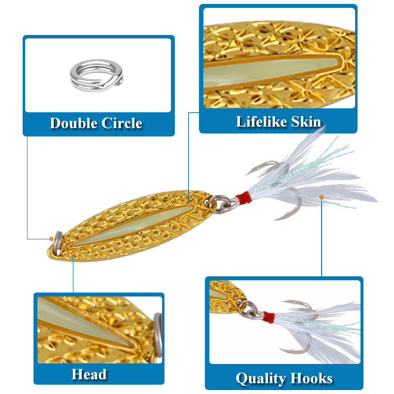 XY-15 Spinner and Spoon Lures – Flashy Metal Lures for Predator Fish – Wholesale