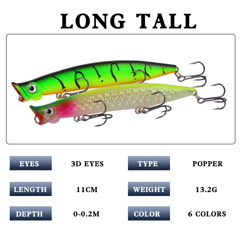 XY-181 Popper Lures – Surface Popping Bait for Explosive Strikes – Wholesale