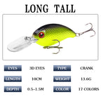 XY-195 Crank Lures – Hard Plastic Fishing Lure for Bass – Bulk Wholesale