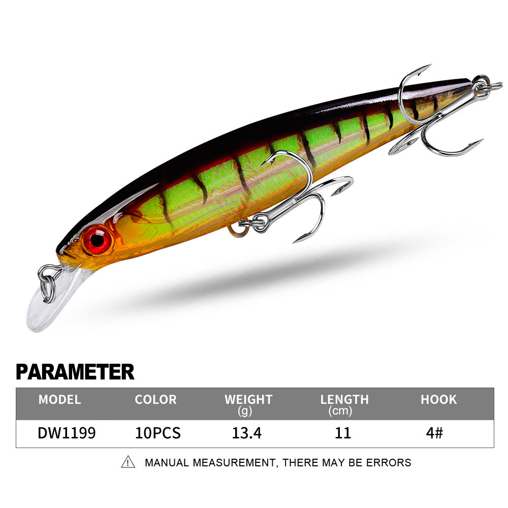 DW1199 Minnow Lures – Swimming Bait for Freshwater and Saltwater – Bulk