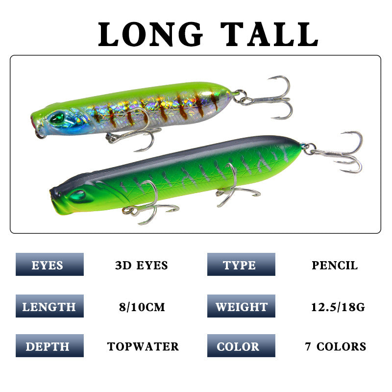 XY-411 Popper Lures – Surface Popping Bait for Explosive Strikes – Wholesale