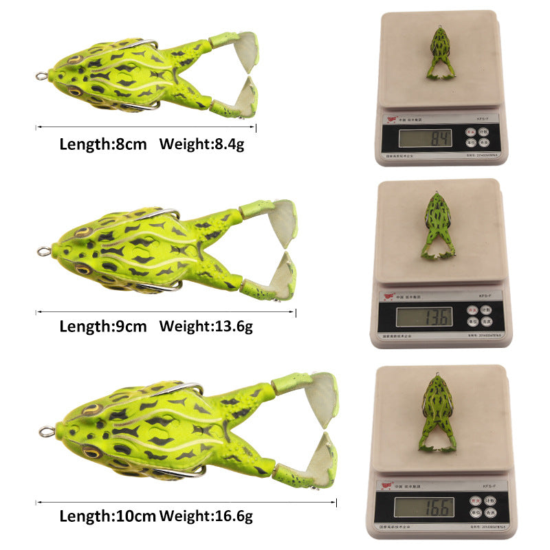 XY-309 Frog Lures – Topwater Frog Bait for Weeds and Lily Pads – Bulk
