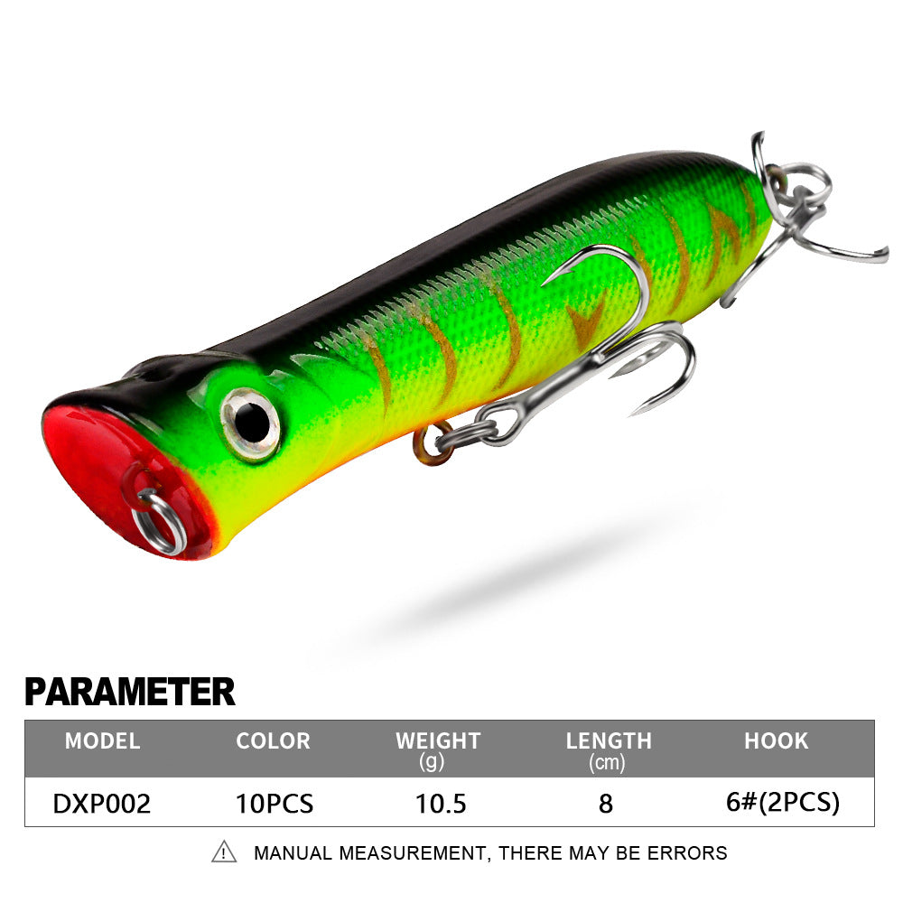 DXP002 Popper Lures – Surface Popping Bait for Explosive Strikes – Wholesale