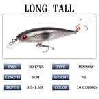 XY-210 Minnow Lures – Swimming Bait for Freshwater and Saltwater – Bulk