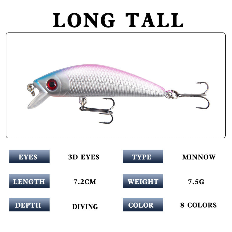 XY-52 Minnow Lures – Swimming Bait for Freshwater and Saltwater – Bulk