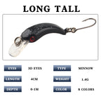 XY-83 Minnow Lures – Swimming Bait for Freshwater and Saltwater – Bulk