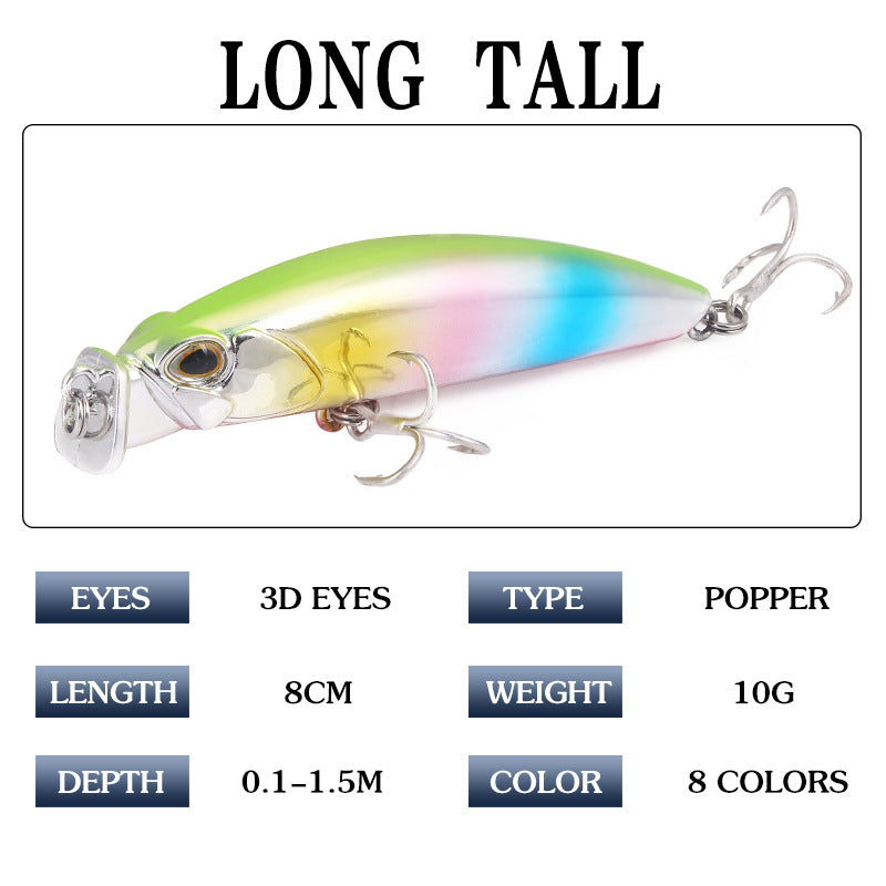 XY-475 Popper Lures – Surface Popping Bait for Explosive Strikes – Wholesale