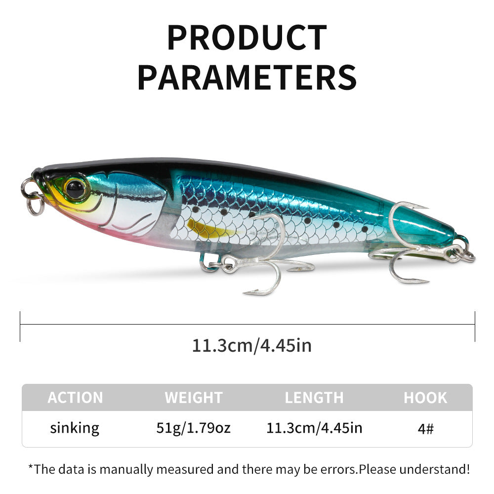 XY-511 Pencil Lures – Topwater Stick Bait for Surface Fishing – Wholesale