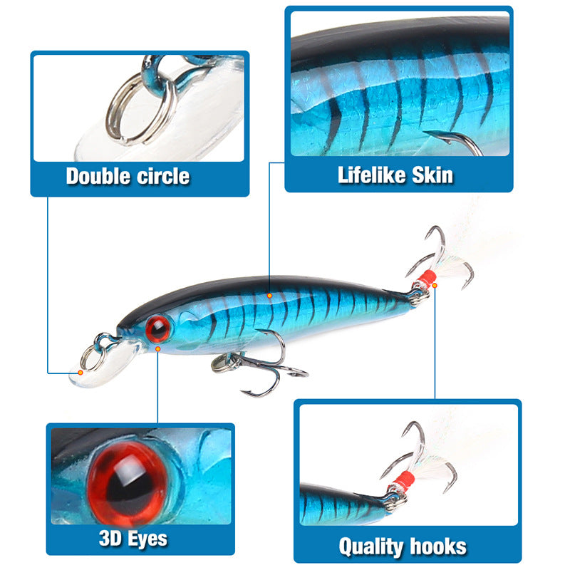 XY-210 Minnow Lures – Swimming Bait for Freshwater and Saltwater – Bulk
