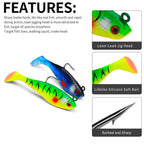 DW-6088 Jig Head Lures – Lead Head Jig with Soft Body – Bulk Order