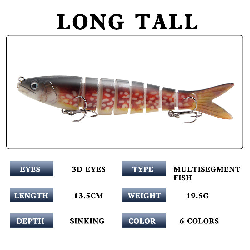 XY-532 Multi-Joint Lures – Swimbait with Realistic Movement – Bulk Wholesale