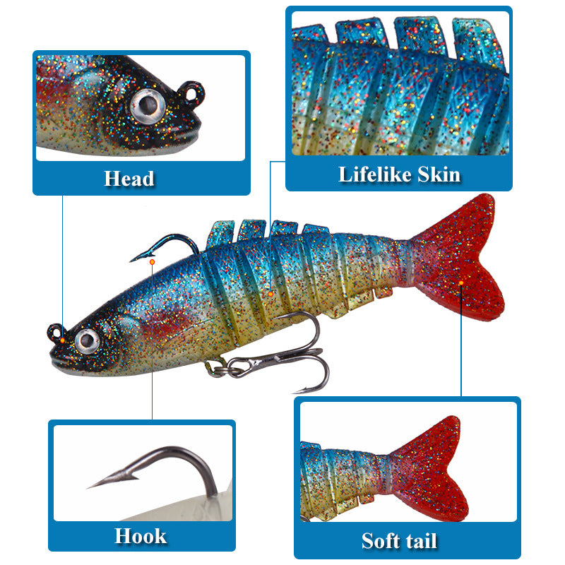 XY-127 Multi-Joint Lures – Swimbait with Realistic Movement – Bulk Wholesale