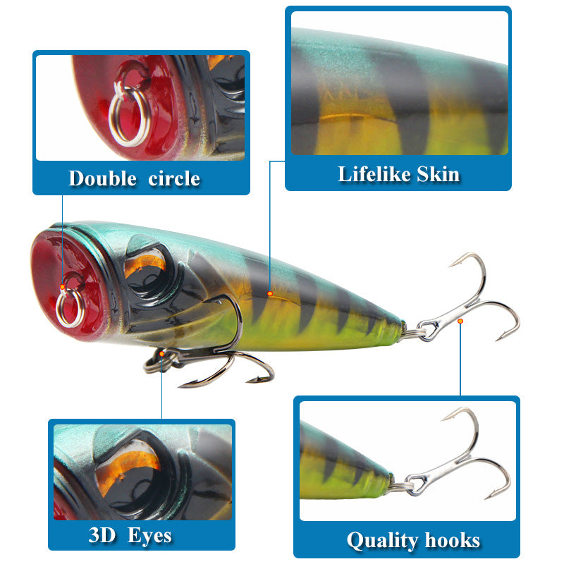XY-214 Popper Lures – Surface Popping Bait for Explosive Strikes – Wholesale