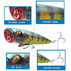 XY-214 Popper Lures – Surface Popping Bait for Explosive Strikes – Wholesale