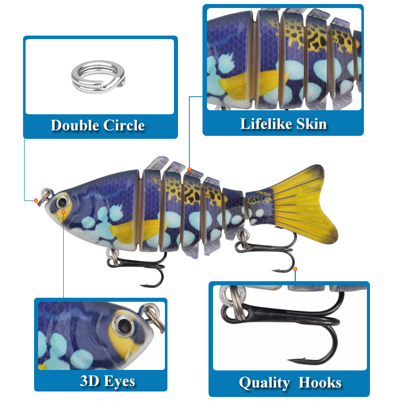 XY-40 Multi-Joint Lures – Swimbait with Realistic Movement – Bulk Wholesale