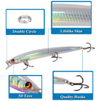 XY-545 Minnow Lures – Swimming Bait for Freshwater and Saltwater – Bulk