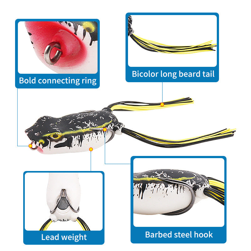 XY-461 Frog Lures – Topwater Frog Bait for Weeds and Lily Pads – Bulk