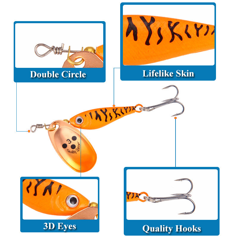 XY-194 Spinner and Spoon Lures – Flashy Metal Lures for Predator Fish – Wholesale