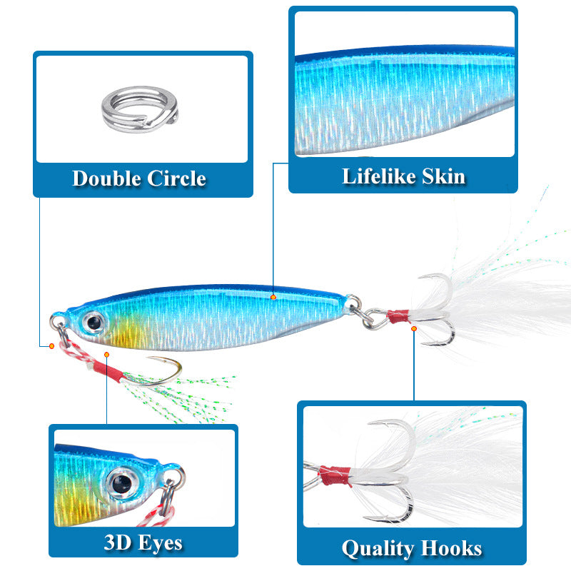 XY-558 Spinner and Spoon Lures – Flashy Metal Lures for Predator Fish – Wholesale