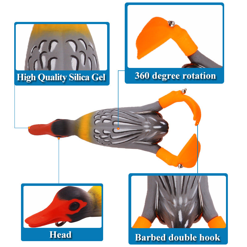 XY-125 Frog Lures – Topwater Frog Bait for Weeds and Lily Pads – Bulk