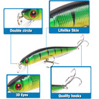 XY-42 Minnow Lures – Swimming Bait for Freshwater and Saltwater – Bulk