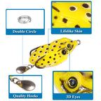 XY-122 Frog Lures – Topwater Frog Bait for Weeds and Lily Pads – Bulk