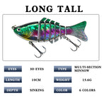 XY-238 Multi-Joint Lures – Swimbait with Realistic Movement – Bulk Wholesale
