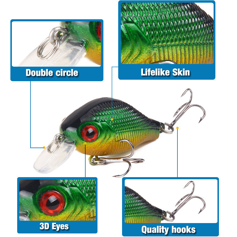 XY-76 Crank Lures – Hard Plastic Fishing Lure for Bass – Bulk Wholesale